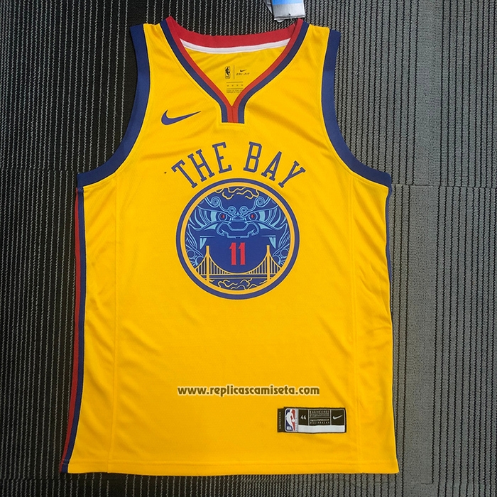 Camiseta Golden State Warriors Klay Thompson #11 Ciudad Amarillo